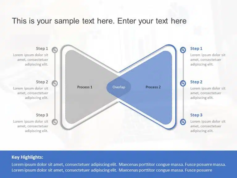 Overlaped Process PowerPoint Template & Google Slides Theme