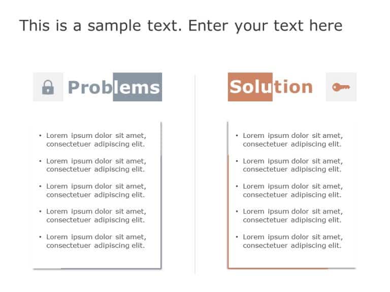 Problem & Solution 7 PowerPoint Template & Google Slides Theme