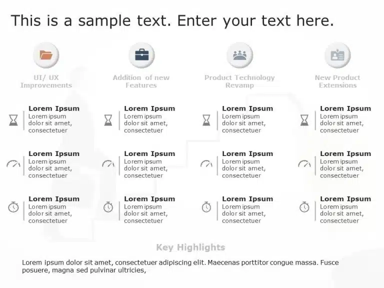 Product RoadMap 8 PowerPoint Template