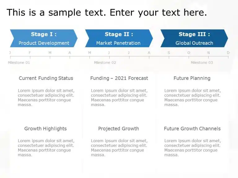 Product Roadmap Phases Powerpoint Template 9276