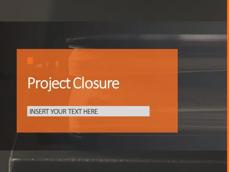 Project Closure Presentation PowerPoint Theme