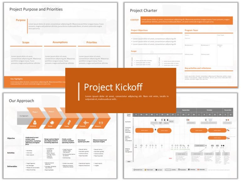 Project Kick Off Presentation PowerPoint Template & Google Slides Theme