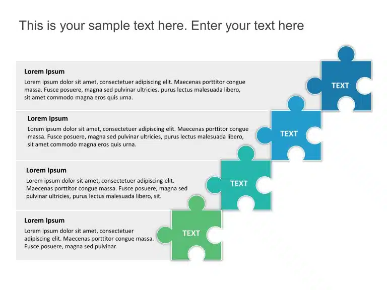 Puzzle List PowerPoint Template