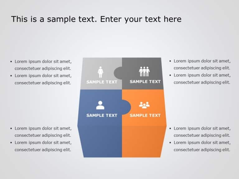 Puzzle Diagram 1 PowerPoint Template & Google Slides Theme