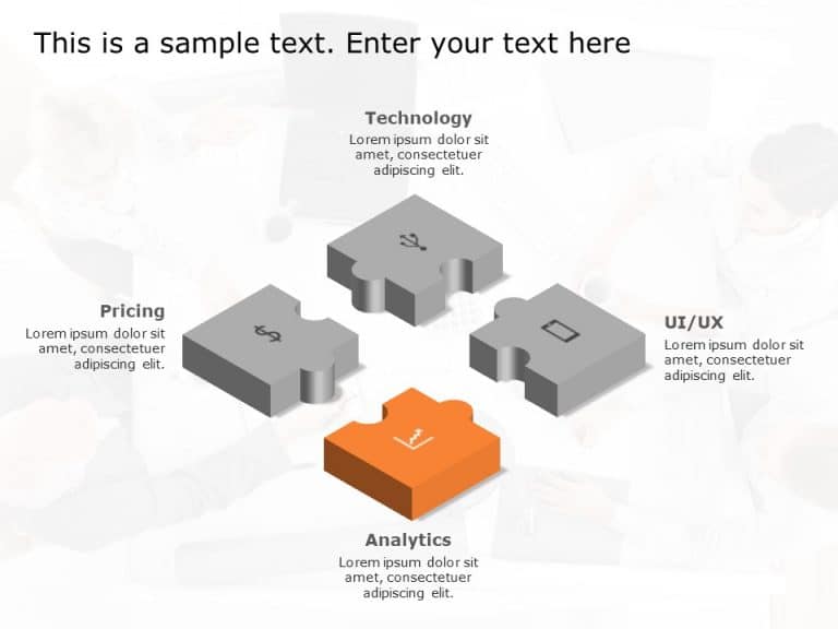 Puzzle Diagram 11 PowerPoint Template