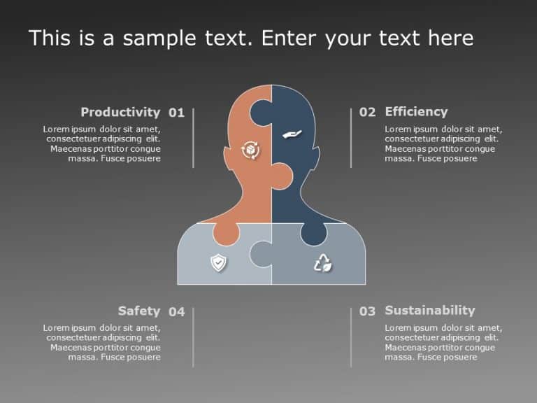 Puzzle Diagram 15 PowerPoint Template