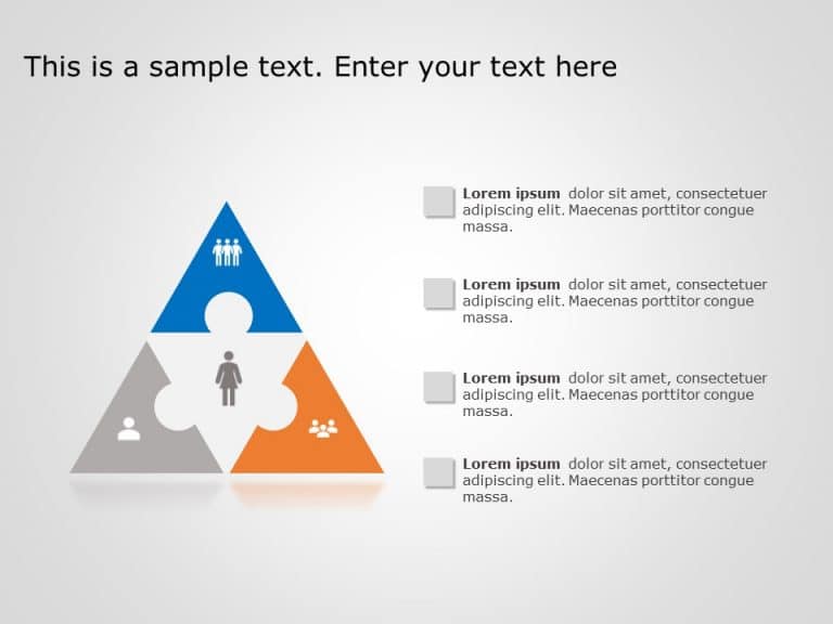 Puzzle Diagram 2 PowerPoint Template & Google Slides Theme