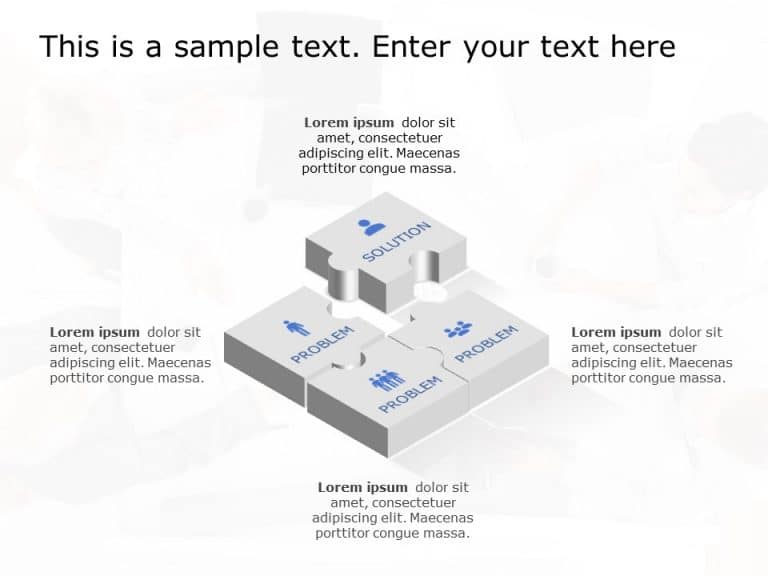Puzzle Diagram 3 PowerPoint Template & Google Slides Theme