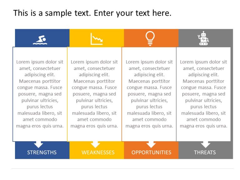 SWOT Analysis Box PowerPoint Template & Google Slides Theme