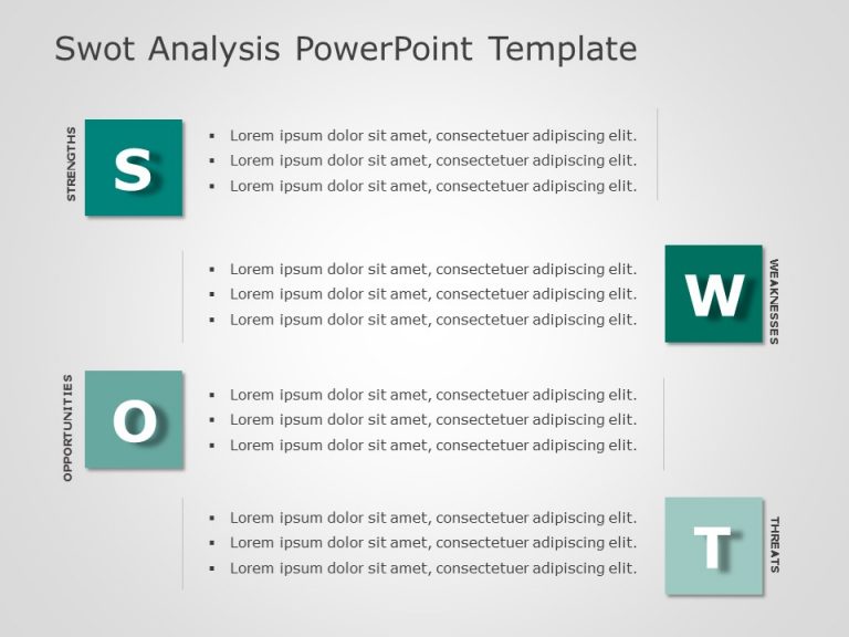 SWOT Analysis 12 PowerPoint Template & Google Slides Theme