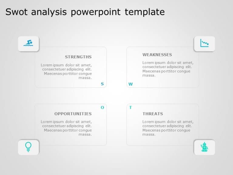SWOT Analysis 18 PowerPoint Template & Google Slides Theme