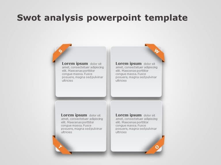 SWOT Analysis 3 PowerPoint Template & Google Slides Theme