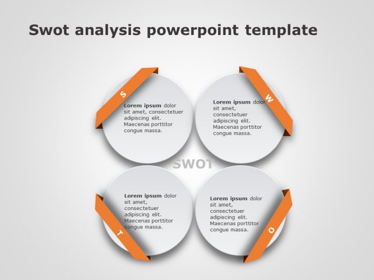 SWOT Analysis 4 PowerPoint Template & Google Slides Theme