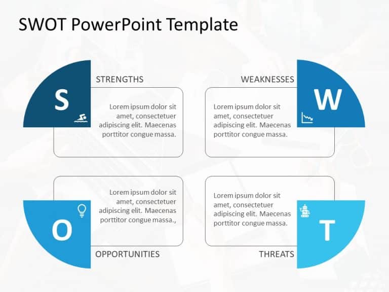 SWOT Analysis 44 PowerPoint Template & Google Slides Theme