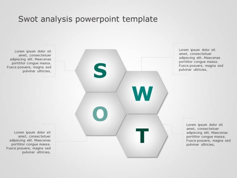 SWOT Analysis 5 PowerPoint Template