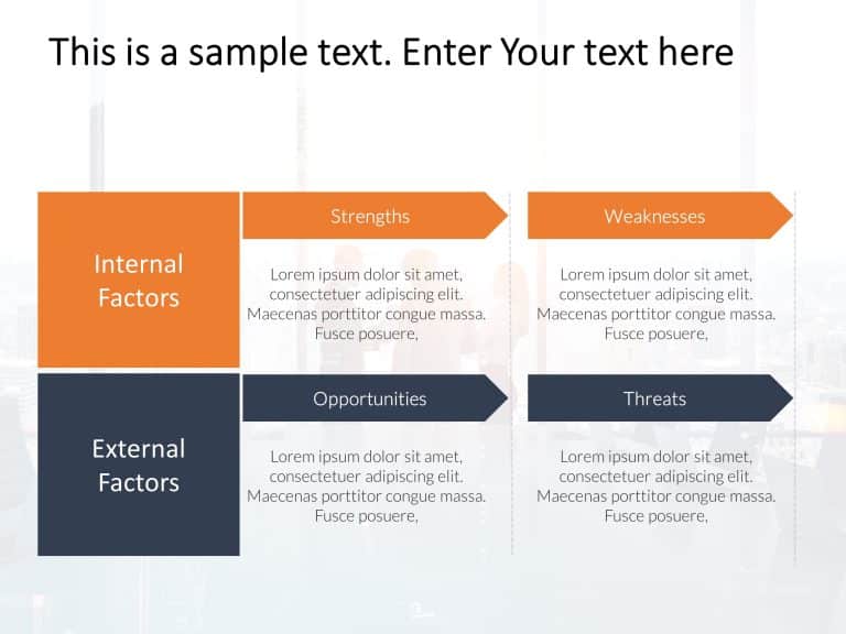 SWOT Analysis 50 PowerPoint Template & Google Slides Theme