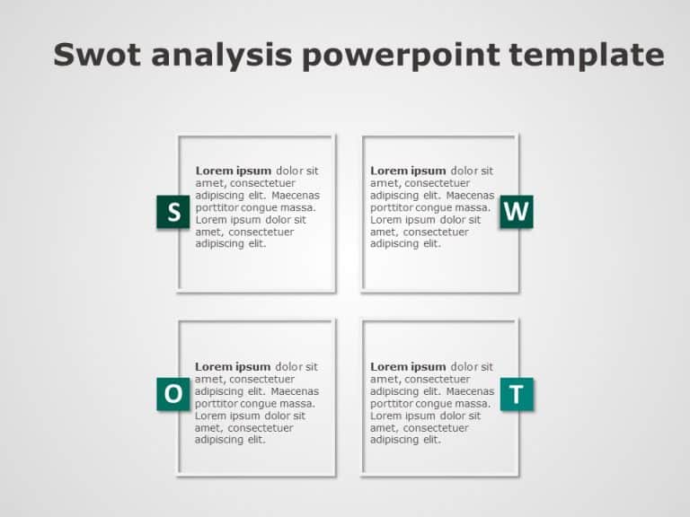 SWOT Analysis 8 PowerPoint Template
