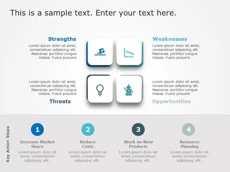 SWOT Highlights PowerPoint Template