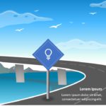 Animated Roadmap Bridge PowerPoint Template & Google Slides Theme 1
