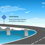 Animated Roadmap Bridge PowerPoint Template