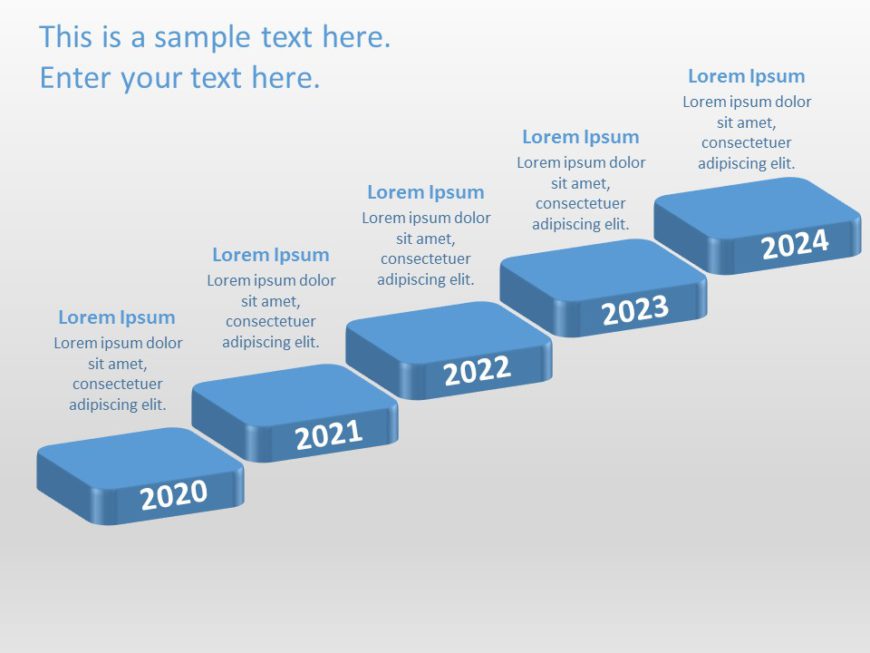 Animated Timeline Path PowerPoint Template