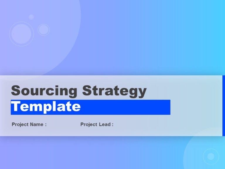 Sourcing Strategy Deck PowerPoint Template & Google Slides Theme