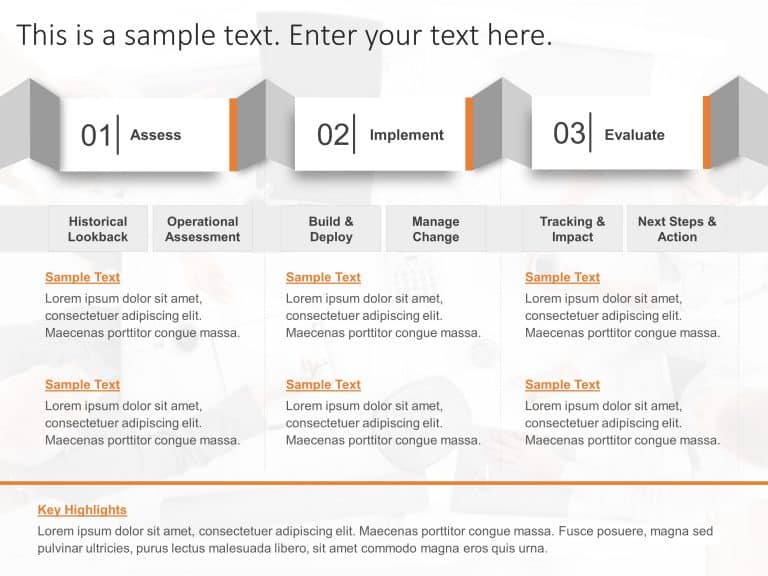 Strategy Process Improvement PowerPoint Template