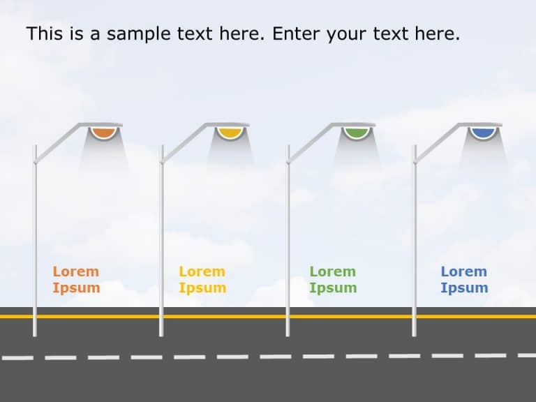 StreetLight Roadmap PowerPoint Template