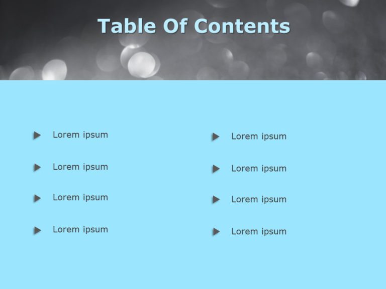 Table of Contents 01 PowerPoint Template