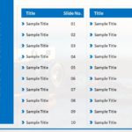 Table of Contents 10 Steps PowerPoint Template & Google Slides Theme
