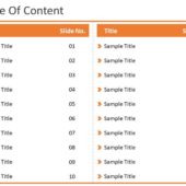 Table of Contents 13 Steps PowerPoint Template