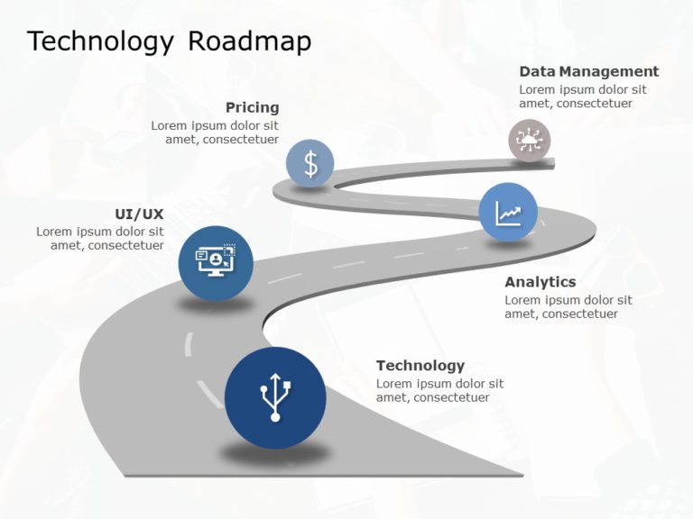 Free Technology Roadmap PowerPoint & Google Slides Template 01 Theme