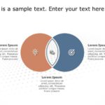 Two circle Venn diagram PowerPoint Template & Google Slides Theme