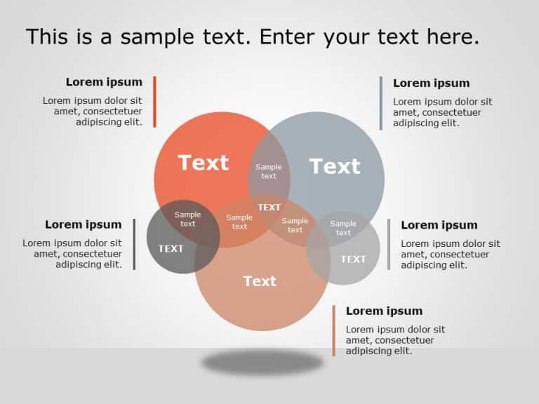 Venn Diagram 12 PowerPoint Template