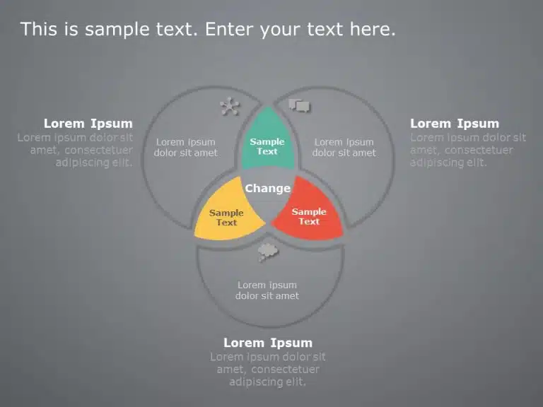 Venn Diagram 6 PowerPoint Template