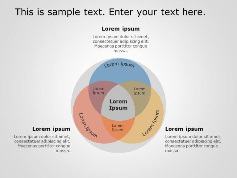 Venn Diagram 8 PowerPoint Template