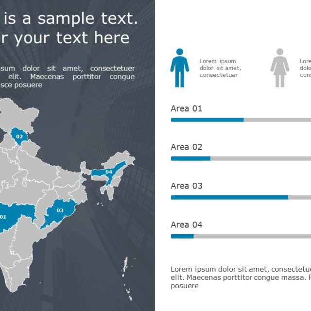 India Map 6 PowerPoint Template