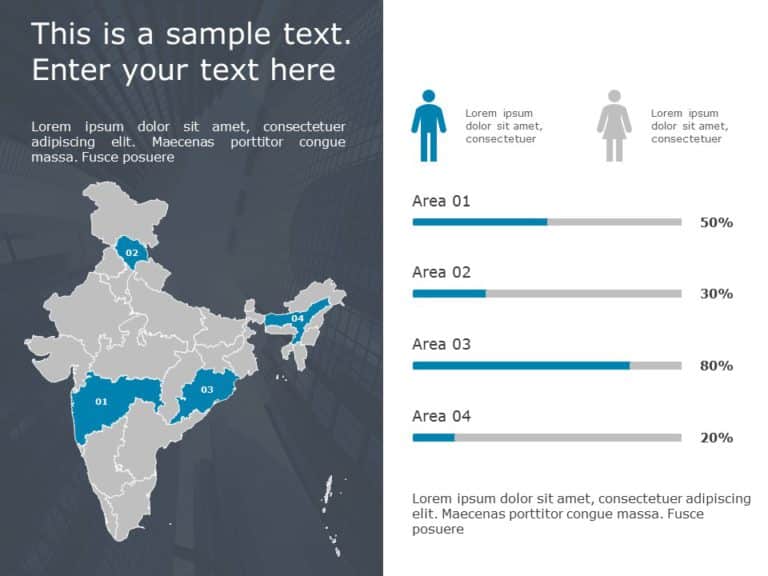 India Map 4 PowerPoint Template