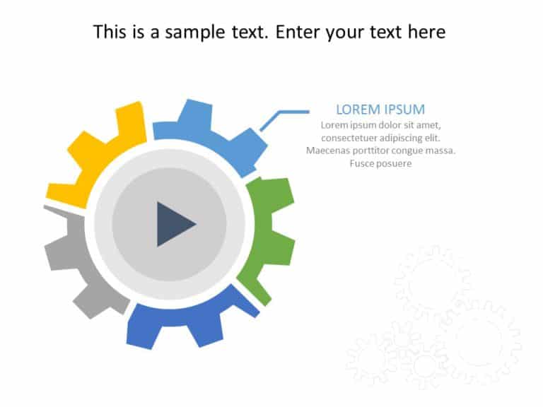 Animated Strategy Gear PowerPoint Template & Google Slides Theme 1