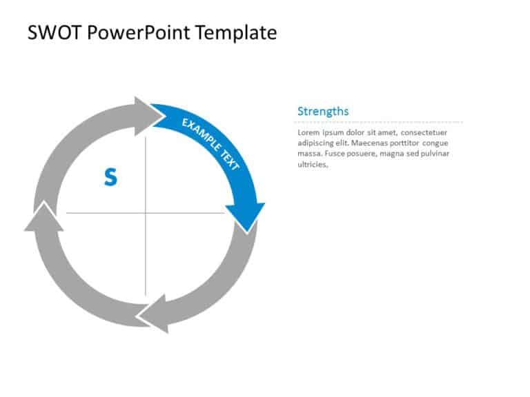 SWOT Example Animation PowerPoint Template & Google Slides Theme 1