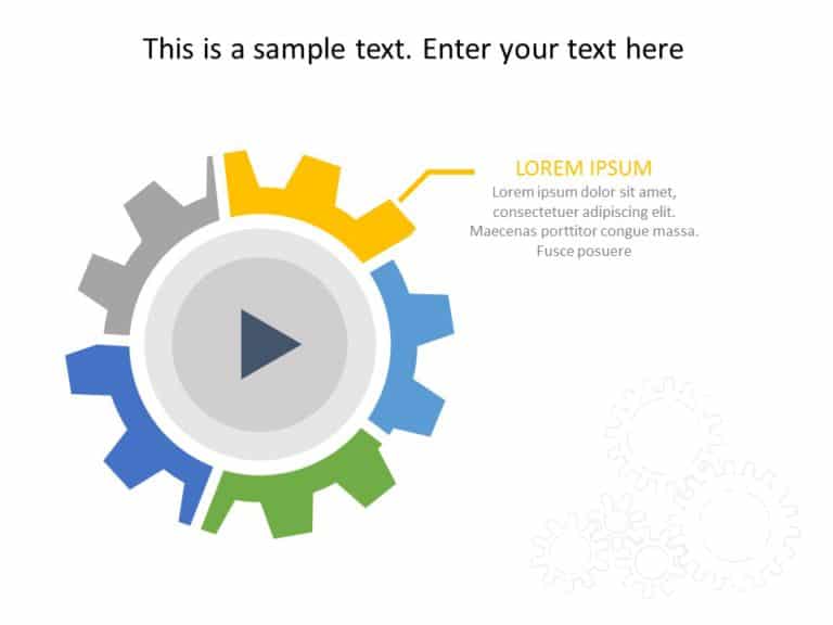 Animated Strategy Gear PowerPoint Template & Google Slides Theme 2