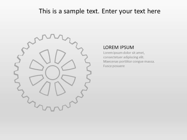 Animated Strategy Gear 01 PowerPoint Template & Google Slides Theme 2