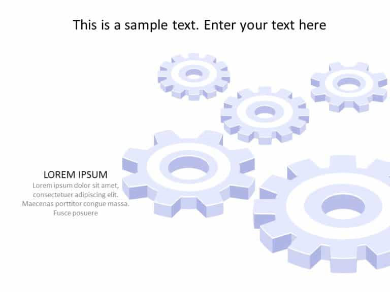 Animated Strategy Gear 04 PowerPoint Template & Google Slides Theme 2
