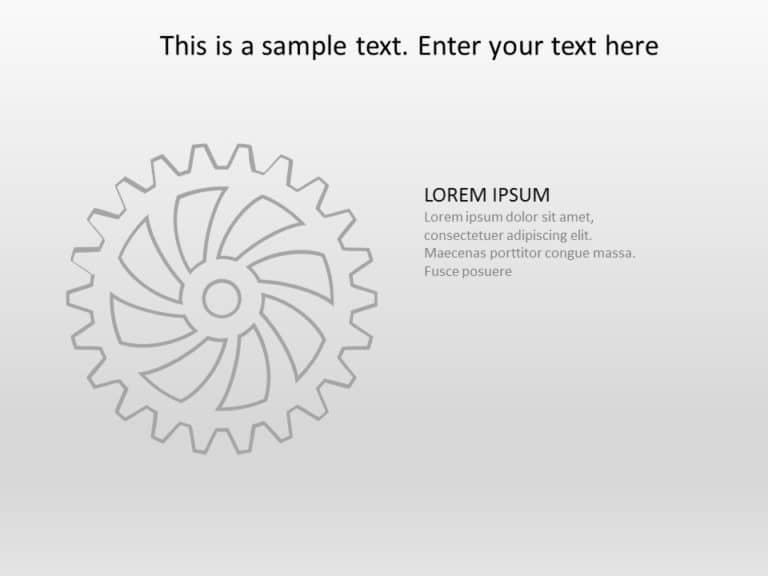 Animated Strategy Gear 01 PowerPoint Template & Google Slides Theme 3