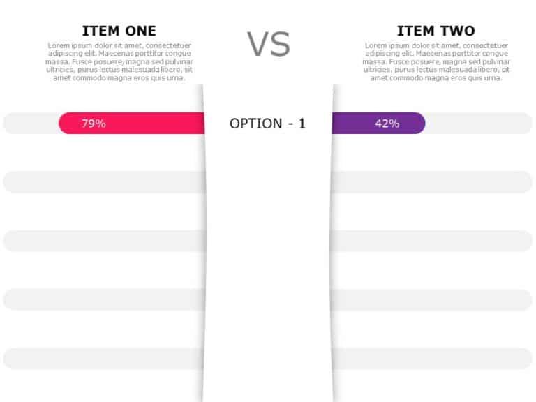 Comparison Chart PowerPoint Template & Google Slides Theme 1