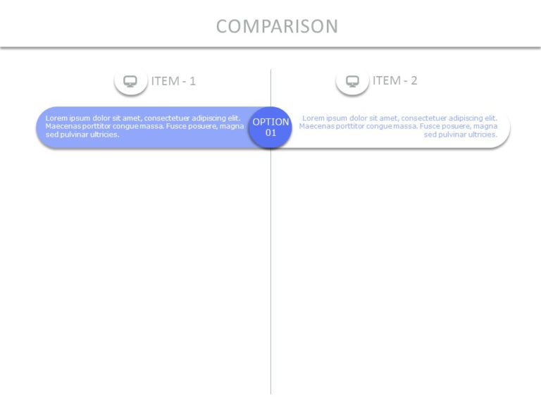 Comparison Slide 01 PowerPoint Template & Google Slides Theme 1