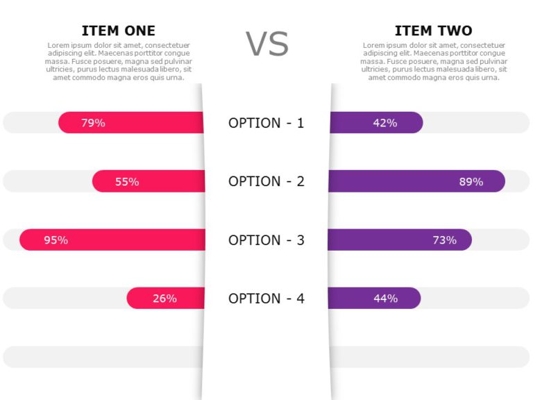 Comparison Chart PowerPoint Template & Google Slides Theme 4