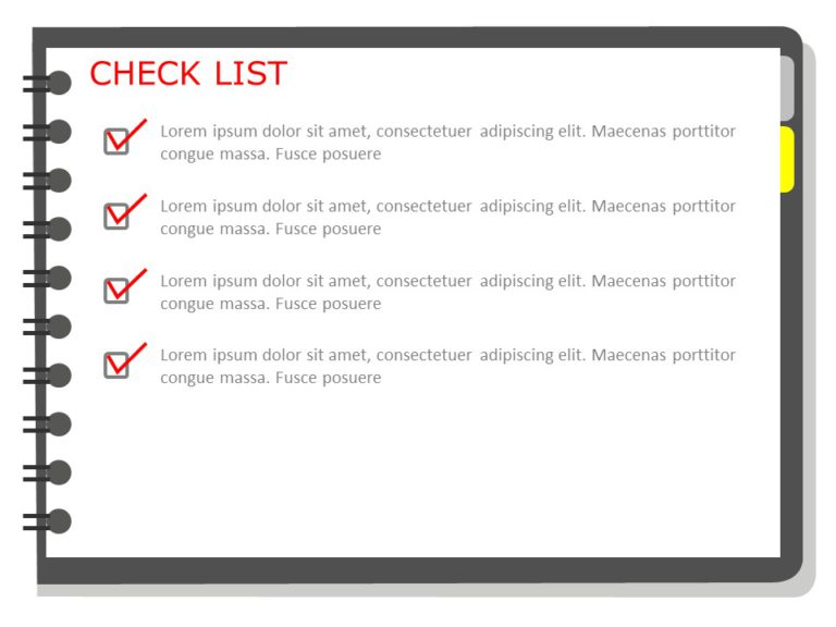 Animated Task Check List PowerPoint Template