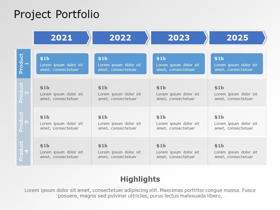 Project Portfolio 04 PowerPoint Template & Google Slides Theme