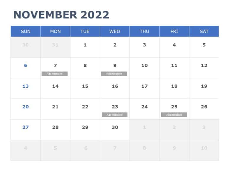 Powerpoint Calendar Template 2022 2022 Calendar 04 Powerpoint Template | Slideuplift